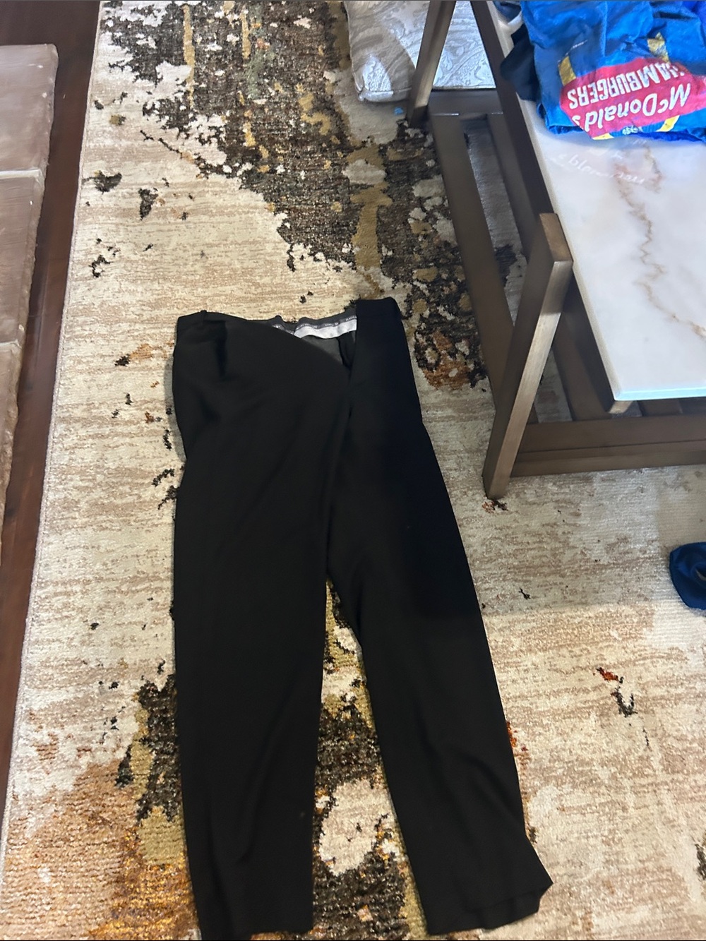 Men Black Stretch Dress pants